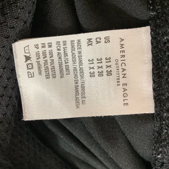 American Eagle  Active Flex  Black Pant Sz  31 X 30 Athletic - Picture 11 of 13